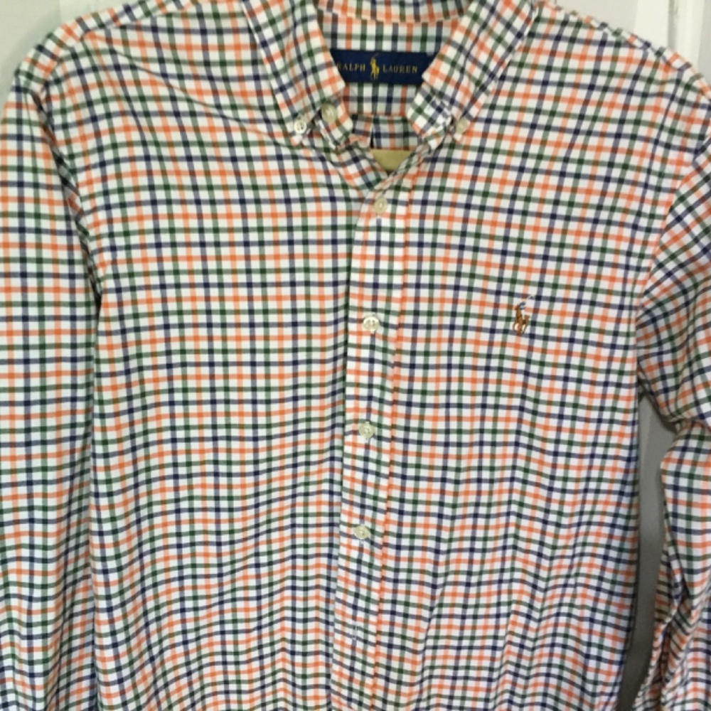 Men’s  Ralph Lauren Multicolor Plaid Casual Button Down Shirt - Picture 4 of 13
